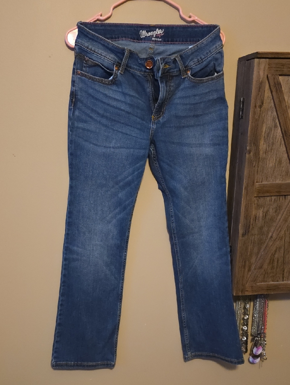Wrangler Women's Boot Cut Jeans in Medium Blue Denim